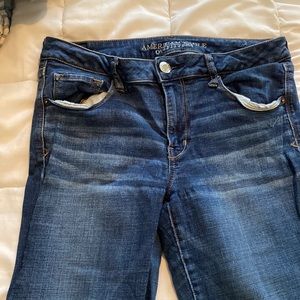 Skinny kick used jeans